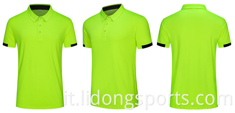 T-shirt da golf basa di base per golf a manica corta